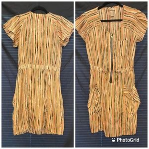 Short sleeve fall dress